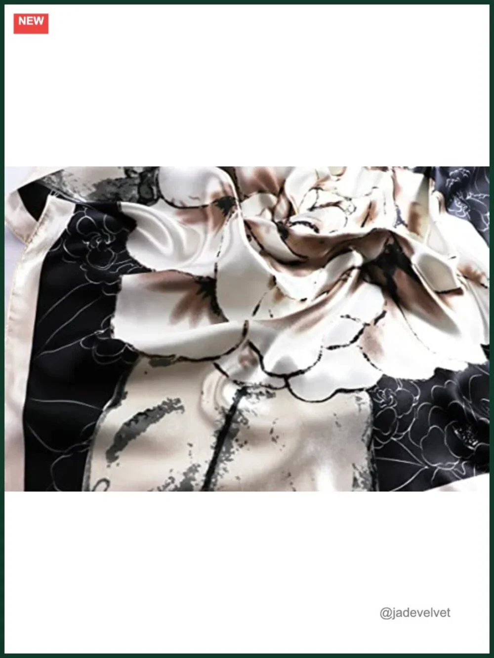 Satin Head Scarf for Women, 35x35 Square Silk Like Hair Scarf